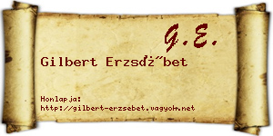 Gilbert Erzsébet névjegykártya