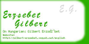 erzsebet gilbert business card